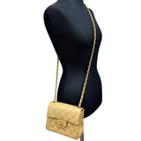 【CHANEL/シャネル】 ミニマトラッセ チェーンショルダー カード＆シールあり ショルダーバッグ ラムスキン ベージュ（イエロー系）/ゴールド金具 レディース【中古】【真子質店】【GD】




【MaxYS】