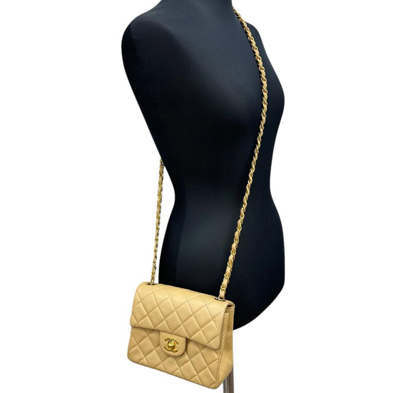 【CHANEL/シャネル】 ミニマトラッセ チェーンショルダー カード＆シールあり ショルダーバッグ ラムスキン ベージュ（イエロー系）/ゴールド金具 レディース【中古】【真子質店】【GD】




【MaxYS】