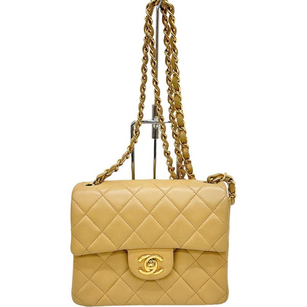 【CHANEL/シャネル】 ミニマトラッセ チェーンショルダー カード＆シールあり ショルダーバッグ ラムスキン ベージュ（イエロー系）/ゴールド金具 レディース【中古】【真子質店】【GD】




【MaxYS】