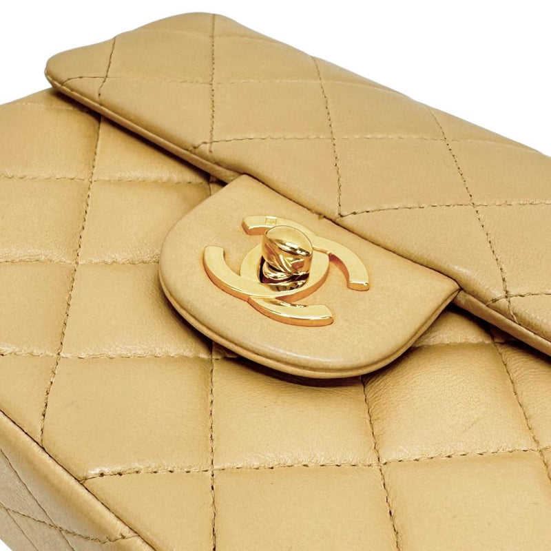 【CHANEL/シャネル】 ミニマトラッセ チェーンショルダー カード＆シールあり ショルダーバッグ ラムスキン ベージュ（イエロー系）/ゴールド金具 レディース【中古】【真子質店】【GD】




【MaxYS】