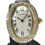 【CARTIER/カルティエ】 ベニュアール/ベニュワール ベゼル＆リューズダイヤモンド WB500431 ギャラ/保証書付き　3重純正ダイヤ 腕時計 K18YGイエローゴールド/レザー クオーツ シルバー文字盤/赤革ベルト レディース
【中古】【真子質店】【BL】




【Kxxx】