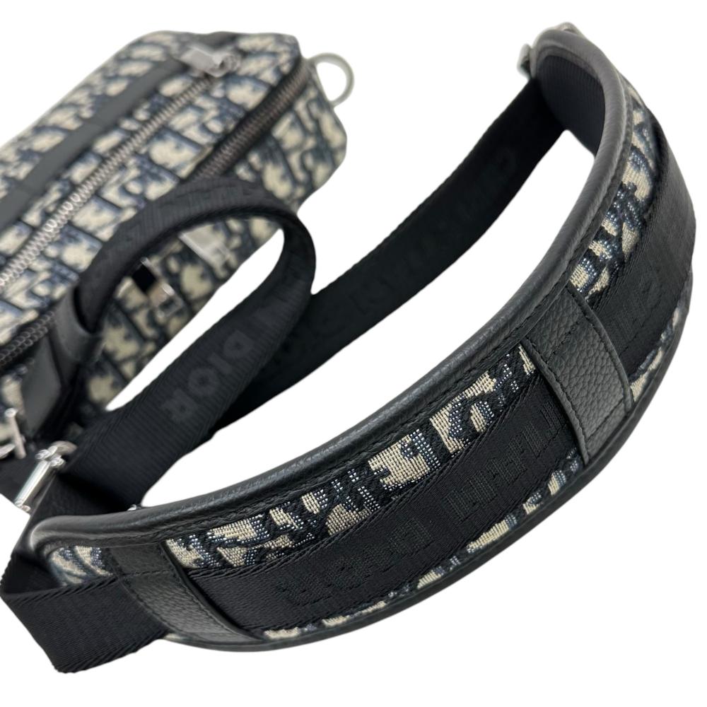【Dior/ディオール】 オブリーク サファリ 1ESPO206YKY_H27E ショルダーバッグ キャンバス/レザー/ジャガード ネイビー/ベージュ/ブラック レディース【中古】【真子質店】【GD】【IYKT】 Dior/ディオール】 オブリーク サファリ 1ESPO206YKY_H27E ショルダー