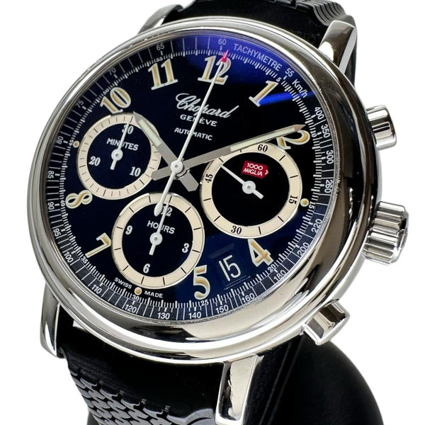 【Chopard/ショパール】 ミッレミリア クロノグラフ 裏スケ 8331 腕時計 ステンレススチール 自動巻き/オートマ ブラック文字盤/ブラックラバーベルト メンズ
【中古】【真子質店】【GD】




【TxxT】