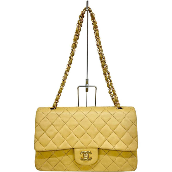 【CHANEL/シャネル】 WフラップWチェーンショルダー ギャラ有/シール有 ショルダーバッグ ラムスキン イエローベージュ/ベージュ/ゴールド金具 レディース【中古】【真子質店】【BL】




【TMiYx】