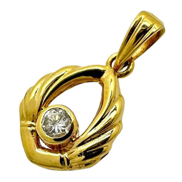 K18WG タンザナイト ダイヤモンド ペンダントトップ 1.08ct D0