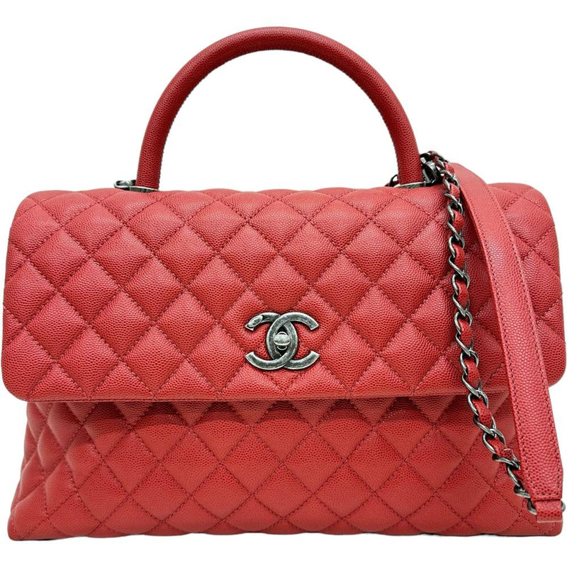 【CHANEL/シャネル】 マトラッセ ココハンドル29 A92991 2WAY ハンドバッグ ギャラ有/シール有 ショルダーバッグ  23番台（2016年頃） キャビアスキン レッド レディース【中古】【真子質店】【BL】, 【DMoMoD】