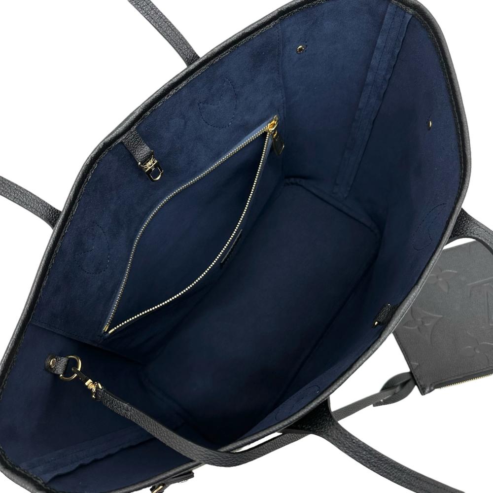 【LOUIS VUITTON/ルイ・ヴィトン】 ネヴァーフルMM モノグラムアンプラント M45685 トートバッグ レザー ノワール/ブラック/ゴールド金具/内部ネイビー レディース【中古】【真子質店】【BL】【TDTx】 N24031344683-6_1000x.jpg?v=