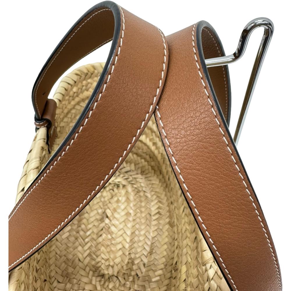 【LOEWE/ロエベ】 バスケットバッグ スモール ハンドバッグ ラフィア/レザー ベージュ/ブラウン レディース【中古】【真子質店】【GD】【Maxx】 LOEWE/ロエベ】 バスケットバッグ スモール ハンドバッグ ラフィア
