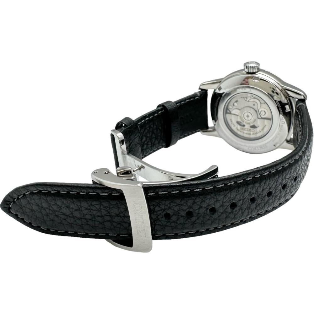 【SEIKO/セイコー】 プレサージュ SARW071/6R27-00X0 110周年記念限定 クラフツマンシップシリーズ  腕時計 ステンレススチール/レザー/琺瑯ダイヤル 自動巻き/オートマ 白文字盤/黒革 メンズ【中古】【真子質店】【GD】【IxDMo】 N24031942811-6_1000x.jpg?v=