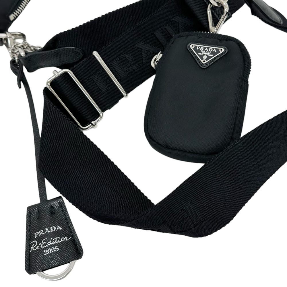 PRADA/プラダ】 Re-Edition2005 1BH204 2WAY ワンショルダー ポーチ付 PRADA/プラダ】 Re-Edition2005 1BH204 2WAY ワンショルダー ポーチ付