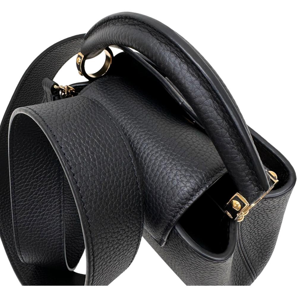 【LOUIS VUITTON/ルイ・ヴィトン】 カプシーヌMINI/カプシーヌミニ M56071 2WAYバッグ ハンドバッグ ショルダーバッグ レザー/トリヨン ブラック/ゴールド金具 レディース【中古】【真子質店】【BL】【Moxxx】 LOUIS VUITTON/ルイ・ヴィトン】 カプシーヌMINI/カプシーヌミニ