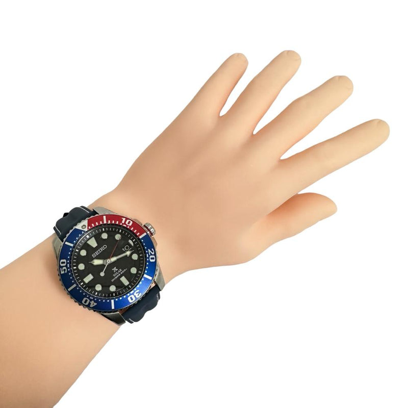 ★★最終特価品【SEIKO/セイコー】 プロスペックス ダイバー V157-0DF0 腕時計 ステンレススチール/レザー ソーラー 黒文字盤/赤青ペプシベゼル/青革ベルト メンズ
【中古】【真子質店】【GD】




【ISMi】
