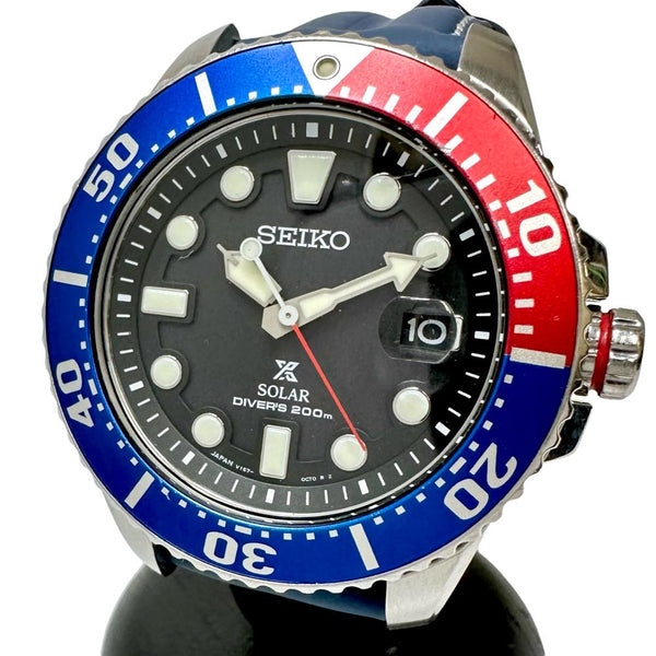 ★★最終特価品【SEIKO/セイコー】 プロスペックス ダイバー V157-0DF0 腕時計 ステンレススチール/レザー ソーラー 黒文字盤/赤青ペプシベゼル/青革ベルト メンズ
【中古】【真子質店】【GD】




【ISMi】