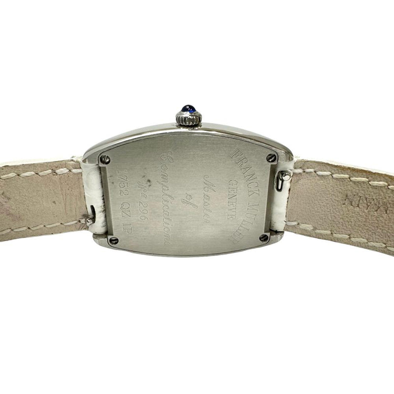 【FRANCK MULLER/フランクミュラー】 トノーカーベックス パスティーユ 1752QZ1P  腕時計 ステンレススチール/レザー クオーツ シルバー文字盤/白レザーベルト レディース
【中古】【真子質店】【GD】




【TxMoK】