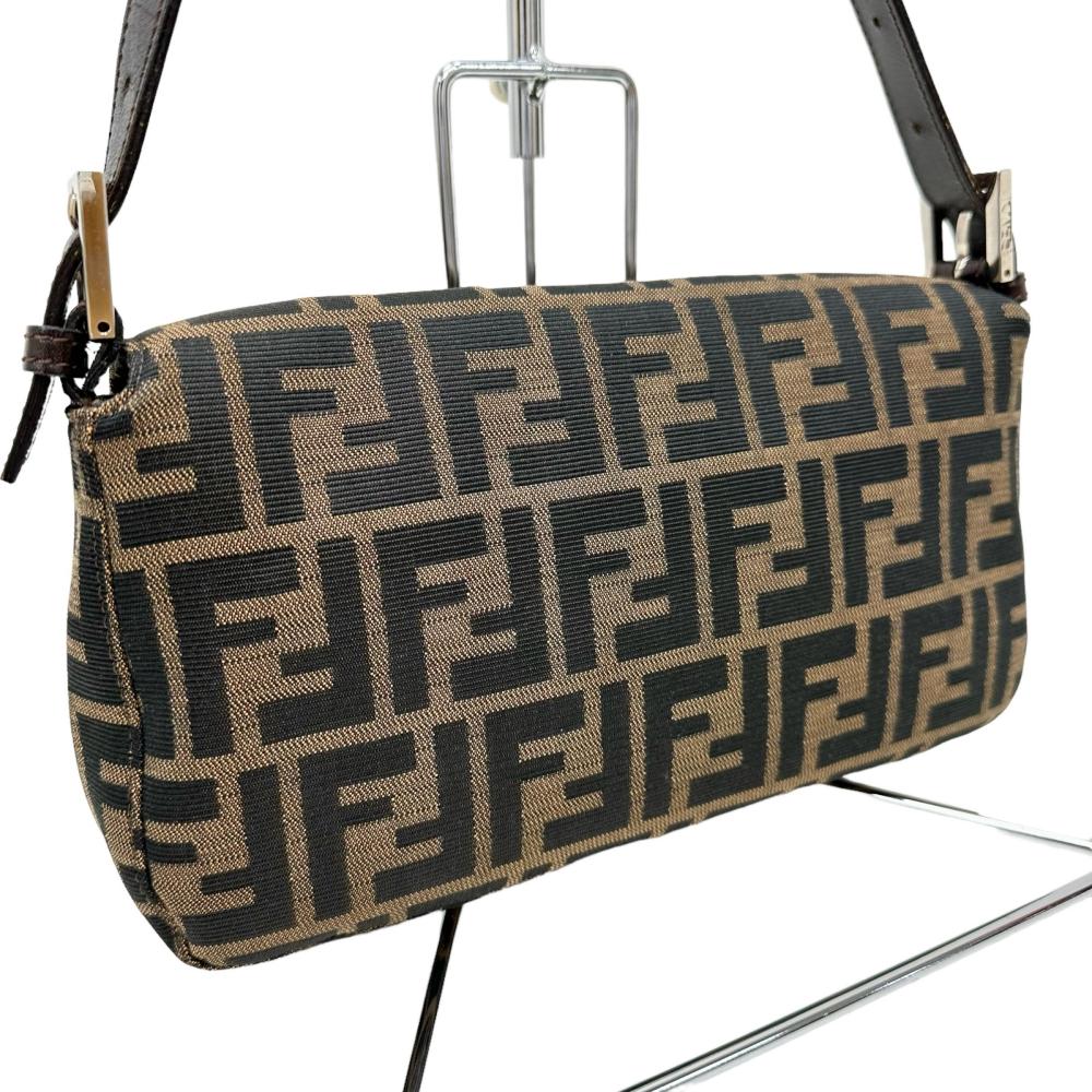 FENDI/フェンディ】 マンマバケット ハンドバッグ キャンバス/レザー FENDI/フェンディ】 マンマバケット ハンドバッグ キャンバス/レザー
