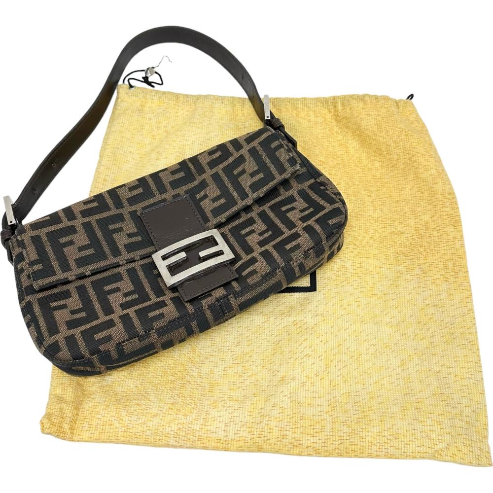 FENDI/フェンディ】 マンマバケット ハンドバッグ キャンバス/レザー