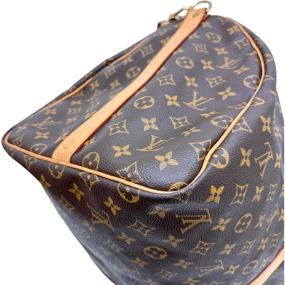 【LOUIS VUITTON/ルイ・ヴィトン】 キーポル バンドリエール55 モノグラム M41414 ボストンバッグ PVC/ヌメ革 ブラ –  真子質店 PawnShopMAKO