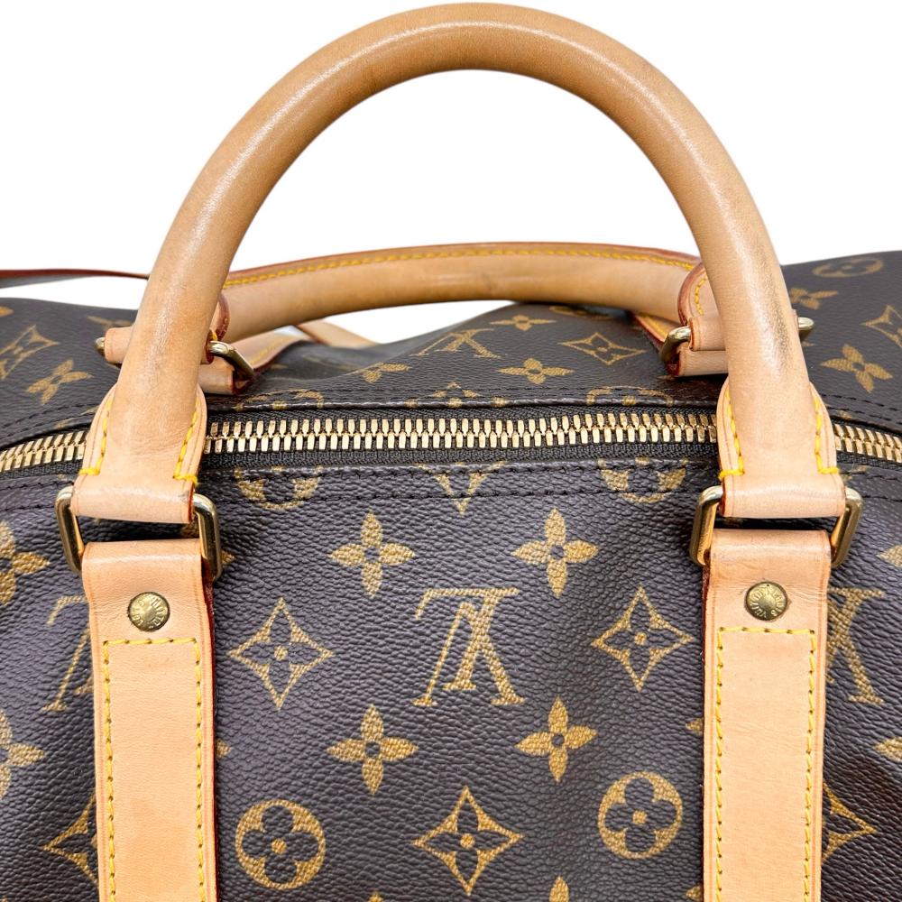 LOUIS VUITTON/ルイ・ヴィトン】 キーポル バンドリエール55 モノグラム M41414 ボストンバッグ PVC/ヌメ革 ブラ –  真子質店 PawnShopMAKO