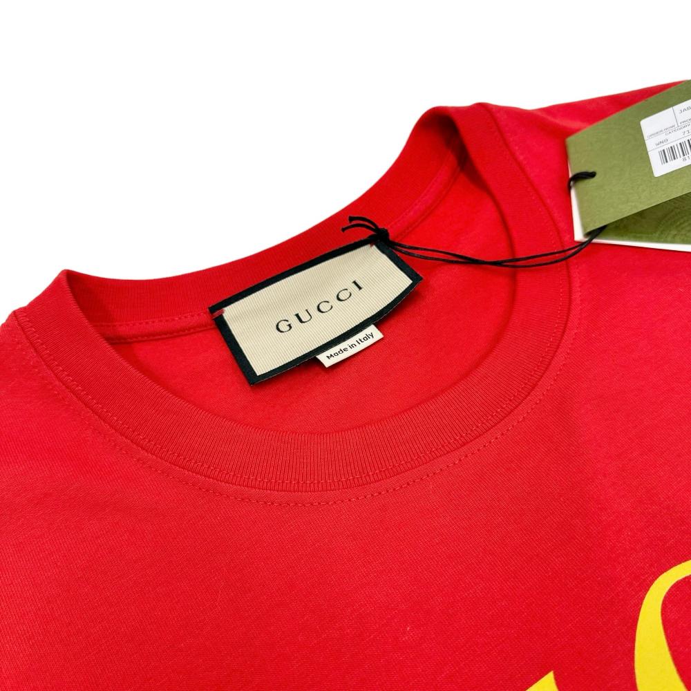 GUCCI/グッチ】 リップスティック クルーネック 717422 半袖Tシャツ 