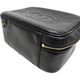 【CHANEL/シャネル】 A07060 バニティバッグ 2WAYバッグ シリアルシール有 ヴィンテージ ショルダーバッグ 4番台（1990年前半頃） キャビアスキン ブラック/ゴールド金具 レディース【中古】【真子質店】【GD】




【IKMox】