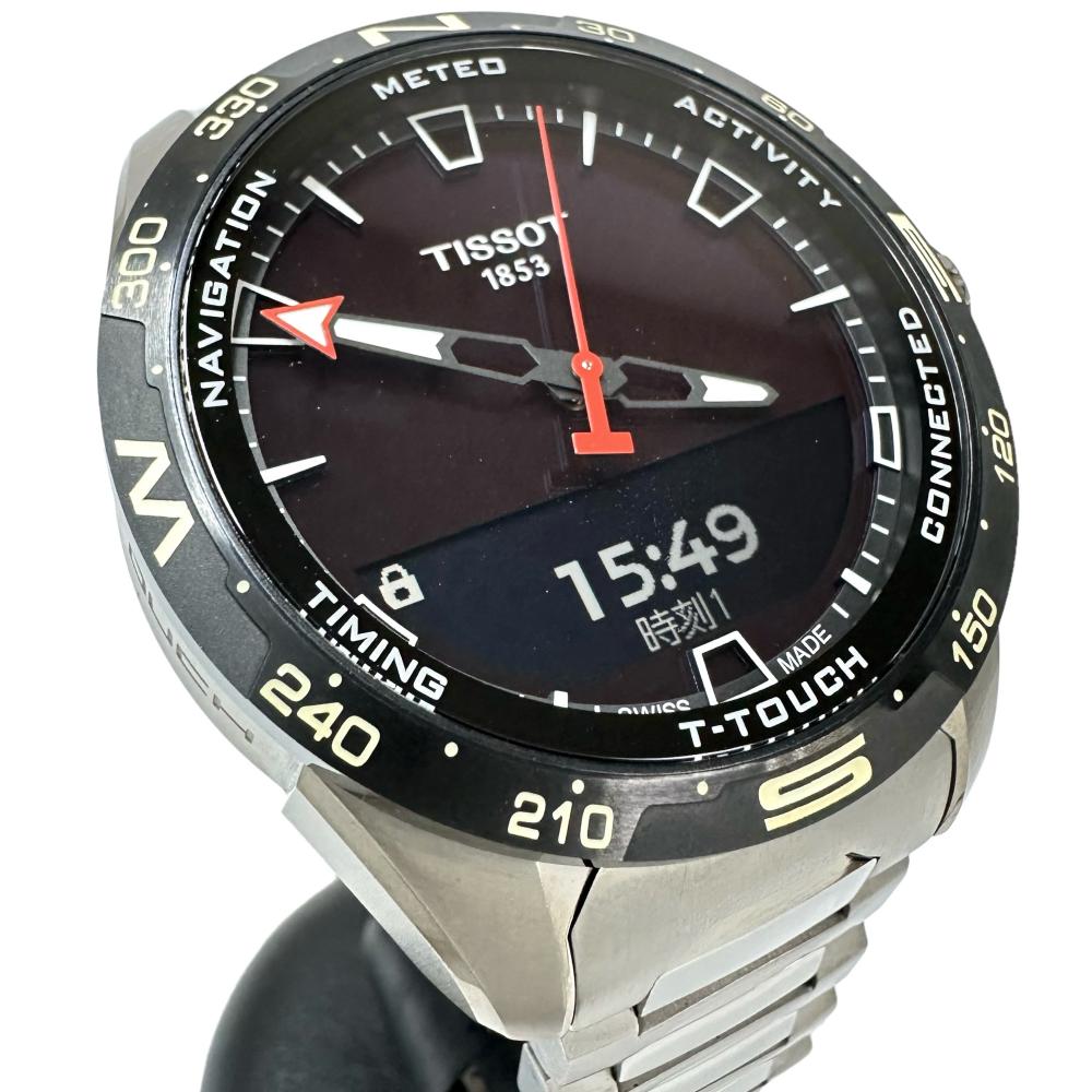 TISSOT/ティソ】 T-タッチ コネクト ソーラー T1214204405100 アナデジ 腕時計 チタン ソーラー 黒文字盤 メンズ –  真子質店 PawnShopMAKO