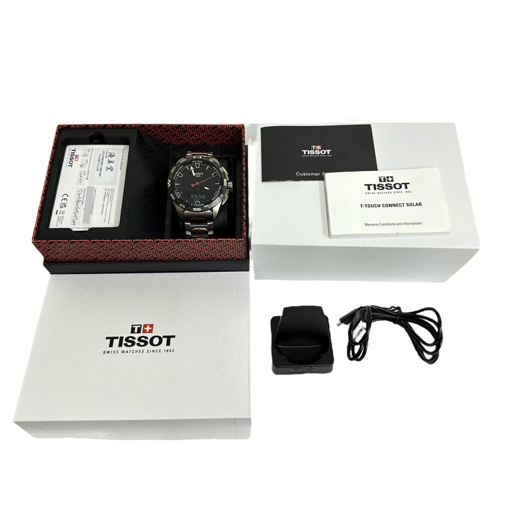 箱付き動作未確認　TISSOT ティソ　T TOUCH アナデジ　腕時計　SS TISSOT T-TOUCH CONNECT SOLAR ティソ T-タッチ コネクト ソーラー