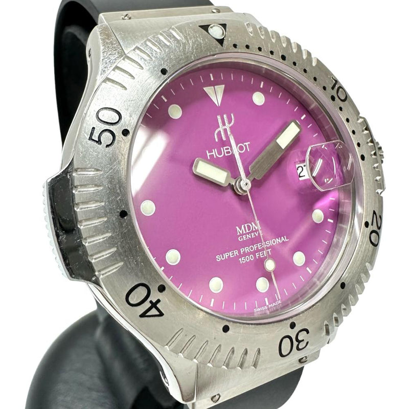 【HUBLOT/ウブロ】 MDM スーパープロフェッショナル 1850.1  腕時計 ステンレススチール/ラバー 自動巻き/オートマ ピンク文字盤/黒ラバーベルト メンズ
【中古】【真子質店】【GD】




【TTSS】