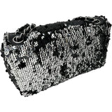 【CHANEL/シャネル】 スパンコール チェーンショルダー A38215 ロング＆ワンショルダー カード＆シール有 ショルダーバッグ 12番台（2008年頃） レザー ブラック/シルバー レディース【中古】【真子質店】【GD】




【TMoxx】