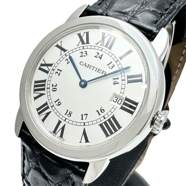 【CARTIER/カルティエ】 ロンドソロ　LM　デイト W6700255 腕時計 ステンレススチール/レザー クオーツ シルバー文字盤/ブラック革 メンズ
【中古】【真子質店】【GD】




【TIMiS】