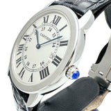 【CARTIER/カルティエ】 ロンドソロ　LM　デイト W6700255 腕時計 ステンレススチール/レザー クオーツ シルバー文字盤/ブラック革 メンズ
【中古】【真子質店】【GD】




【TIMiS】