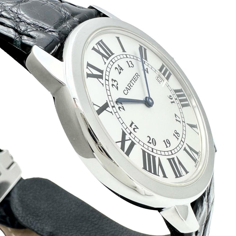 【CARTIER/カルティエ】 ロンドソロ　LM　デイト W6700255 腕時計 ステンレススチール/レザー クオーツ シルバー文字盤/ブラック革 メンズ
【中古】【真子質店】【GD】




【TIMiS】