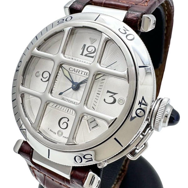 【CARTIER/カルティエ】 パシャグリッド W31059H3  オーバーホール済 腕時計 ステンレススチール/レザー 自動巻き/オートマ ホワイト文字盤/ブラウン革 メンズ
【中古】【真子質店】【BL】




【MaMoYD】