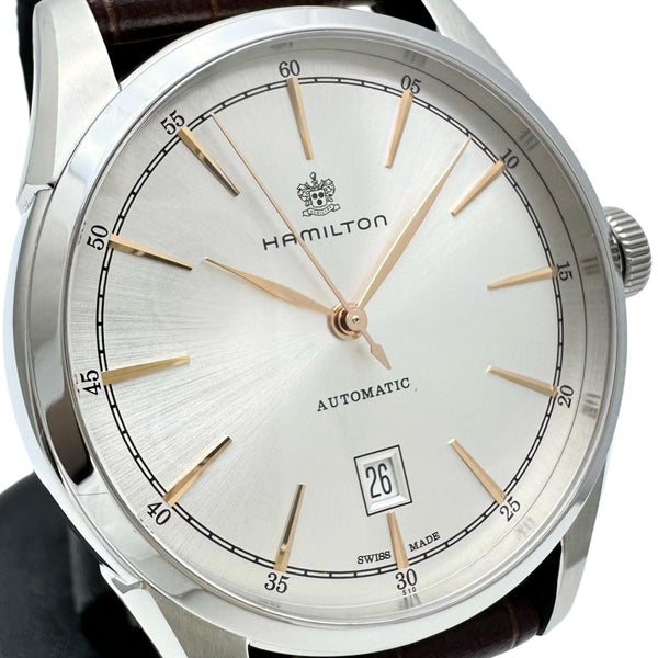 ★★最終特価品【HAMILTON/ハミルトン】 アメリカンクラシック スピリットオブリバティ H42415 腕時計 ステンレススチール 自動巻き/オートマ シルバー文字盤/ブラウン革（社外製） メンズ
【中古】【真子質店】【GD】




【DMox】