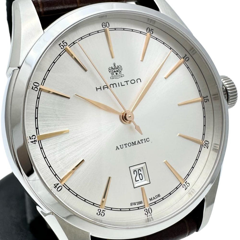 ★★最終特価品【HAMILTON/ハミルトン】 アメリカンクラシック スピリットオブリバティ H42415 腕時計 ステンレススチール 自動巻き/オートマ シルバー文字盤/ブラウン革（社外製） メンズ
【中古】【真子質店】【GD】




【DMox】