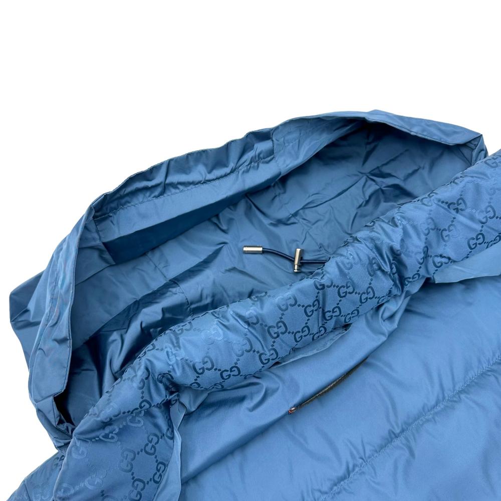GUCCI/グッチ】 406331 収納フード付 ダウンジャケット ナイロン