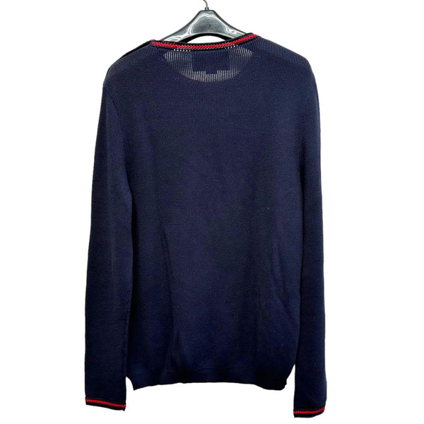★★最終特価品【GUCCI/グッチ】 セーター ニット コットン100％ ネイビー/レッド メンズ【中古】【真子質店】【GD】




【TKx】