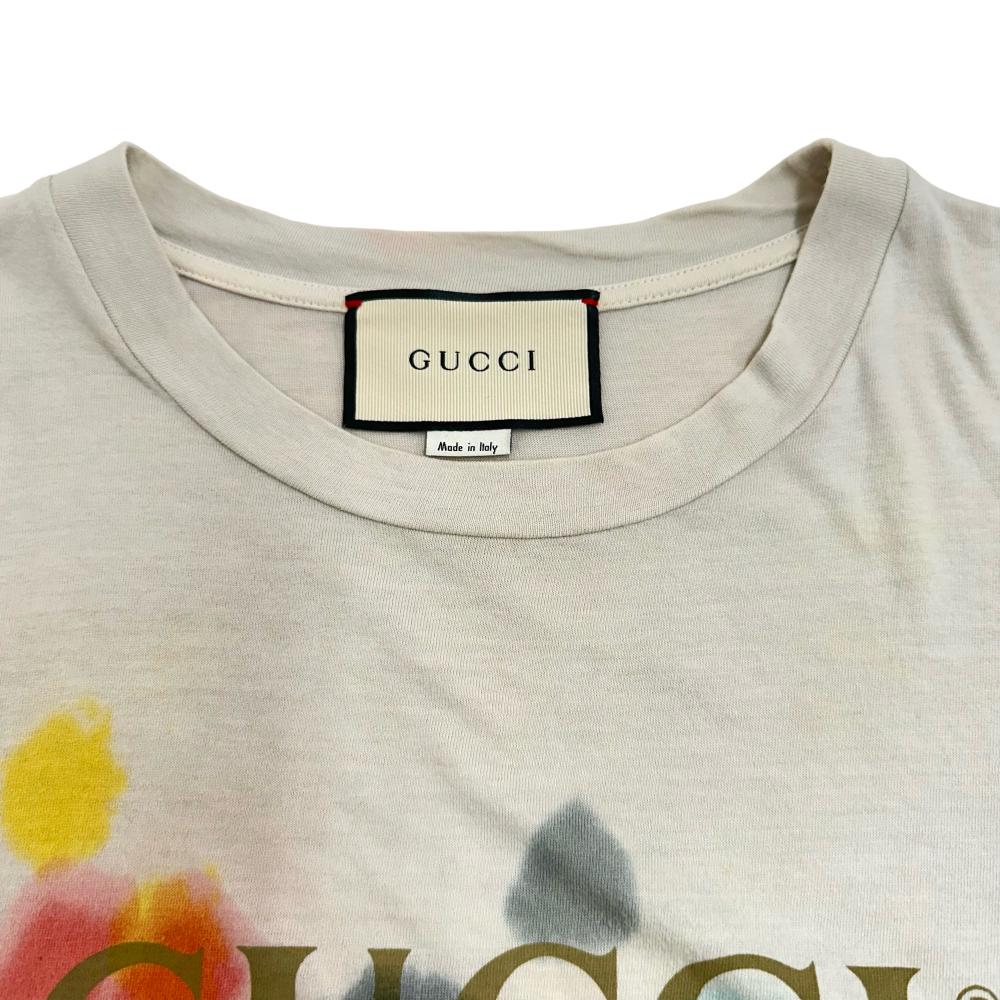 GUCCI/グッチ】 ヴィンテージロゴ 半袖Ｔシャツ コットン100％ アイボリー/マルチカラー メンズ【中古】【真子質店】【GD】 【I –  真子質店 PawnShopMAKO