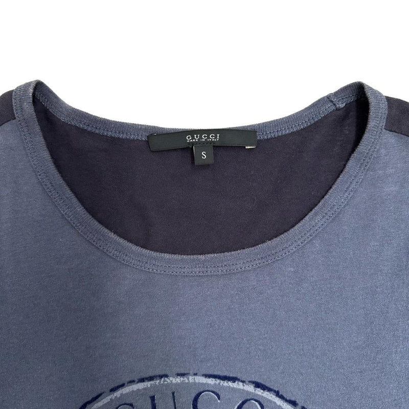 【GUCCI/グッチ】 ロゴプリント 半袖Ｔシャツ コットン100％ ネイビー メンズ【中古】【真子質店】【GD】




【Kx】