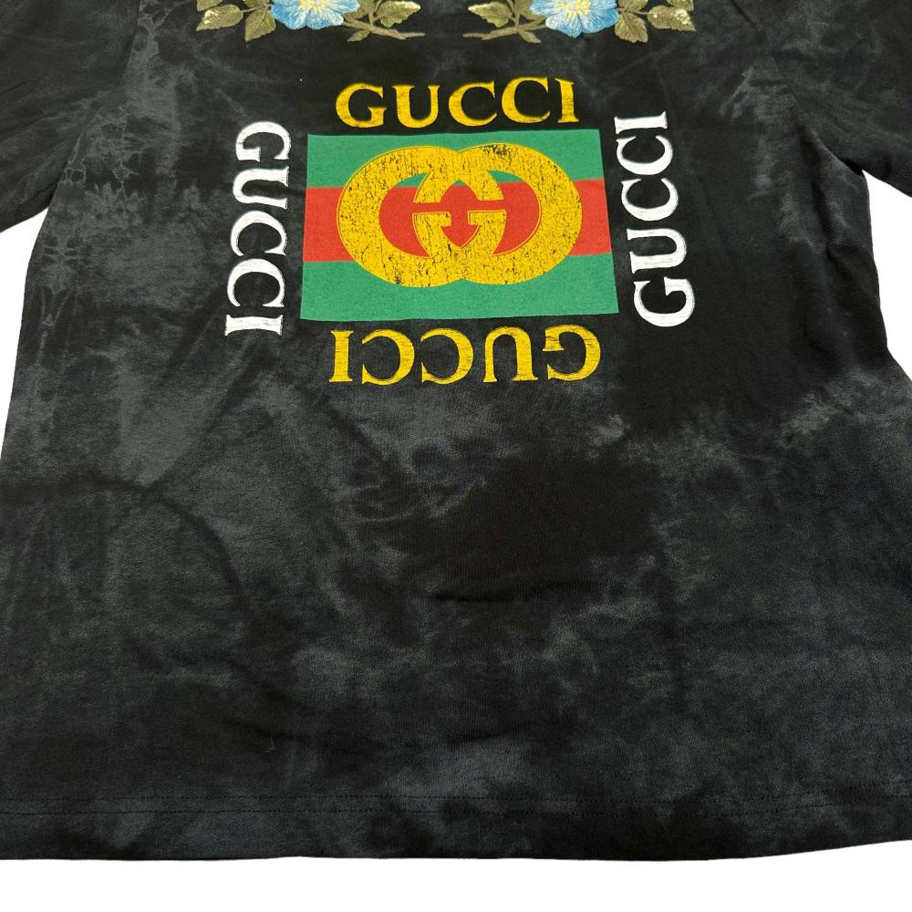 GUCCI/グッチ】 457936 フローラル エンブロイダリー 半袖Tシャツ