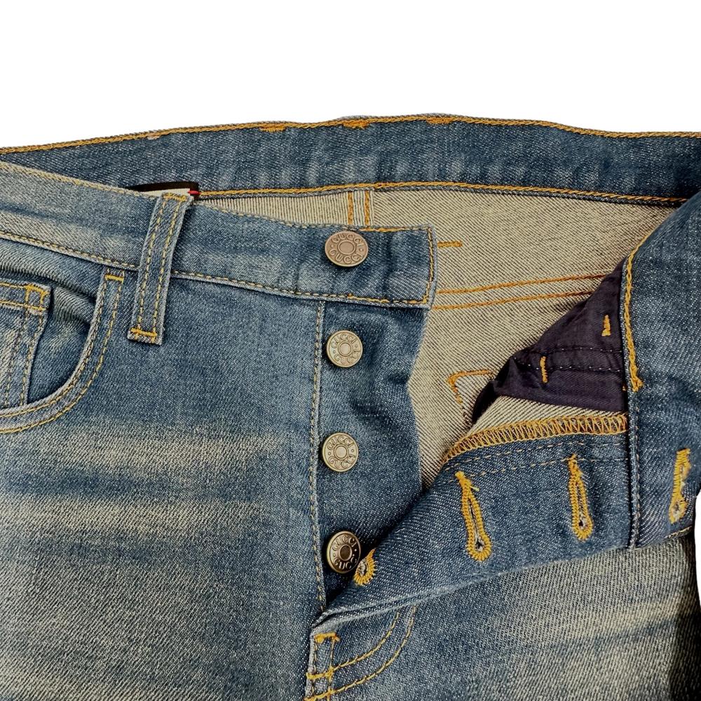 ウッチー出品 GUCCI/グッチ】 デニムパンツ コットン/ポリエステル ブルー