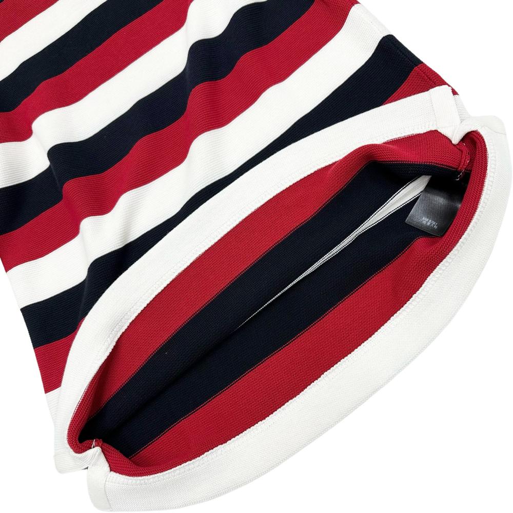 GUCCI ボーダーニット コットン スネーク刺繍入り美品(S) GUCCI/グッチ】 ボーダー/ニット生地 長袖Tシャツ コットン100
