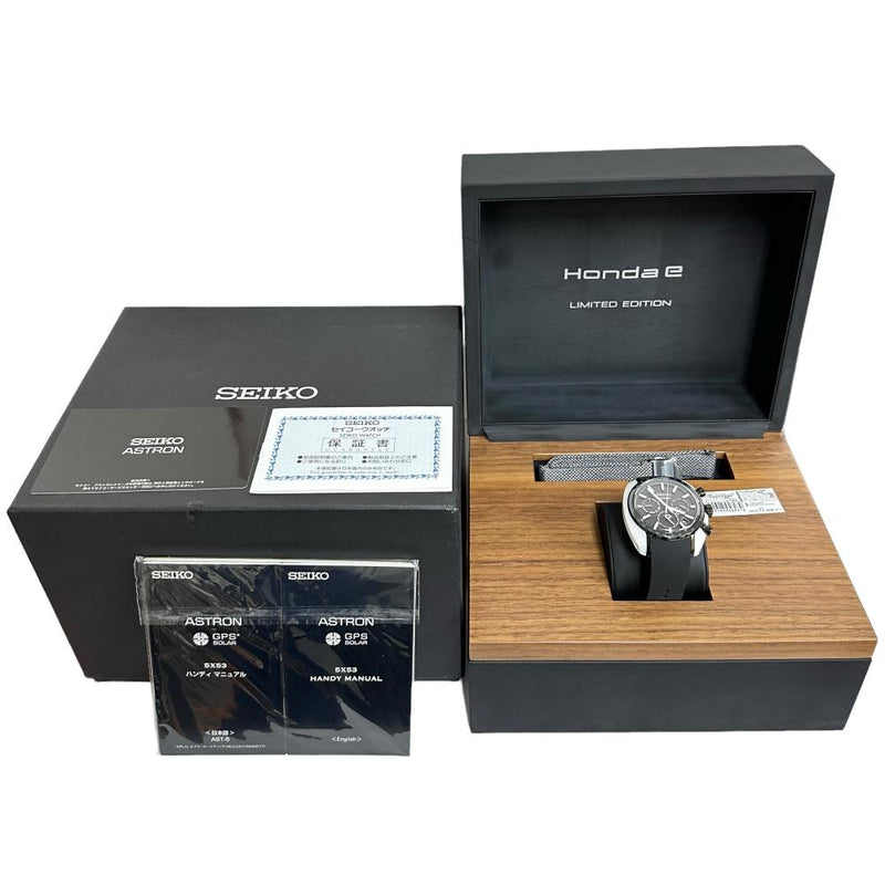 ★★最終特価品【SEIKO/セイコー】 アストロン SBXC075/5X53-0AW0 ホンダeコラボ 300本限定 GPSソーラー　保証書/ギャラ付 腕時計 チタン/ホワイトセラミック/ラバー ソーラー 黒文字盤/黒ラバーベルト メンズ
【中古】【真子質店】【GD】




【IYMiMa】