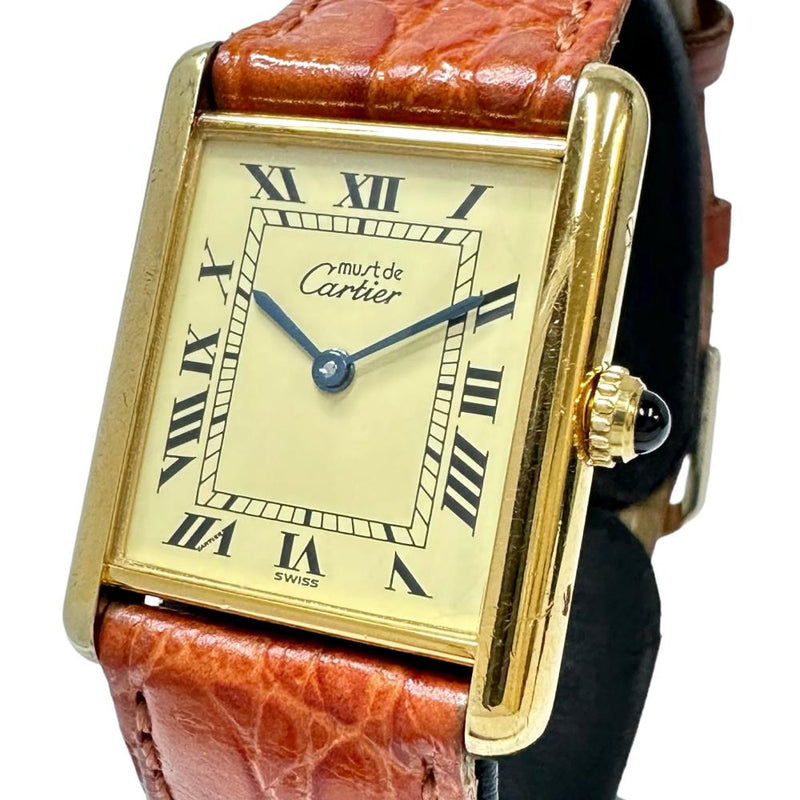 【CARTIER/カルティエ】 マストタンクLM ヴェルメイユ 163809 腕時計 シルバー925/GP/レザーベルト(社外) クオーツ アイボリー文字盤 レディース
【中古】【真子質店】【GD】




【IMaxx】