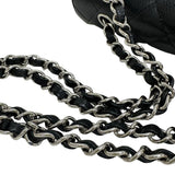 ★★最終特価品【CHANEL/シャネル】 マトラッセ WフラップWチェーンショルダー A01112 ギャランティカード/シール付 ショルダーバッグ 13番（2009年頃） キャビアスキン ブラック/シルバー金具 レディース【中古】【真子質店】【BL】




【STDx】
