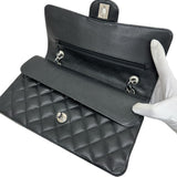 ★★最終特価品【CHANEL/シャネル】 マトラッセ WフラップWチェーンショルダー A01112 ギャランティカード/シール付 ショルダーバッグ 13番（2009年頃） キャビアスキン ブラック/シルバー金具 レディース【中古】【真子質店】【BL】




【STDx】