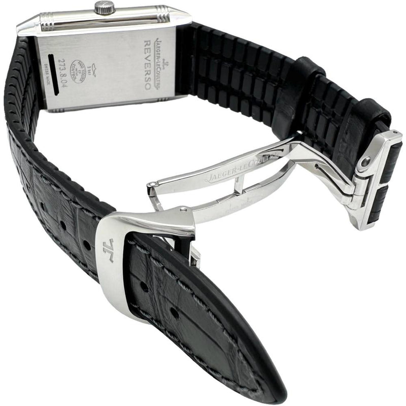 【JAEGER-LECOULTRE/ジャガー・ルクルト】 グランドレベルソ976 273.8.04/Q3738420 ギャラ/保証書付き　オーバーホール＆仕上げ済 腕時計 ステンレススチール 手巻き シルバー文字盤/ブラックベルト（社外）/純正バックル メンズ
【中古】【真子質店】【BL】




【YYxx】