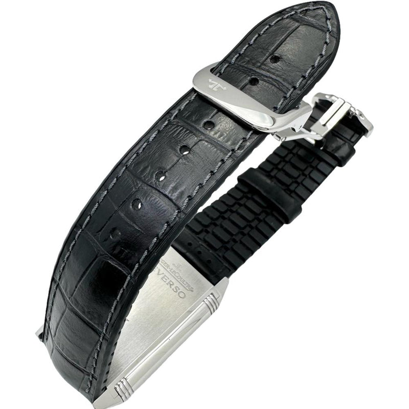 【JAEGER-LECOULTRE/ジャガー・ルクルト】 グランドレベルソ976 273.8.04/Q3738420 ギャラ/保証書付き　オーバーホール＆仕上げ済 腕時計 ステンレススチール 手巻き シルバー文字盤/ブラックベルト（社外）/純正バックル メンズ
【中古】【真子質店】【BL】




【YYxx】