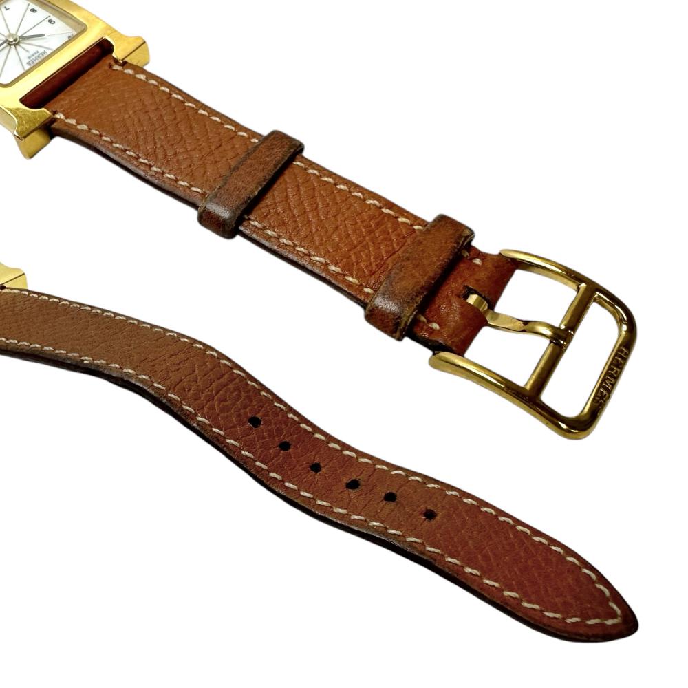 HERMES/エルメス】 Hウォッチ HH1.201 腕時計 ステンレススチール/GP