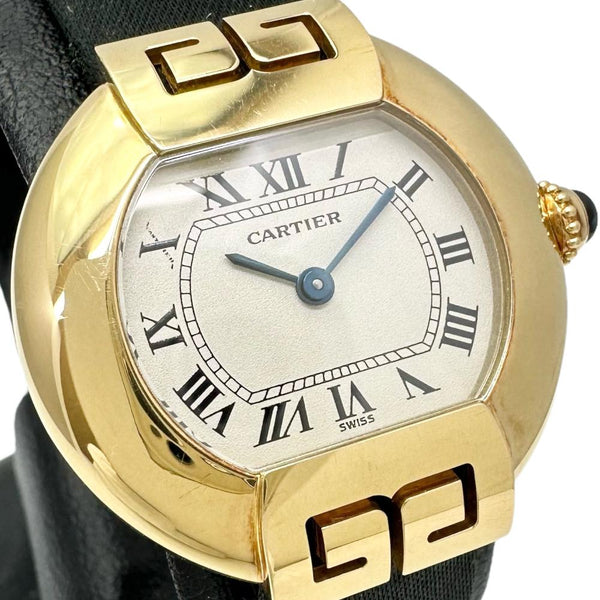 【CARTIER/カルティエ】 エリプス　ヴィンテージ W1513656 腕時計 K18YGイエローゴールド/レザー クオーツ ベージュ文字盤/黒サテン＆レザーベルト レディース
【中古】【真子質店】【BL】




【MaDMiK】