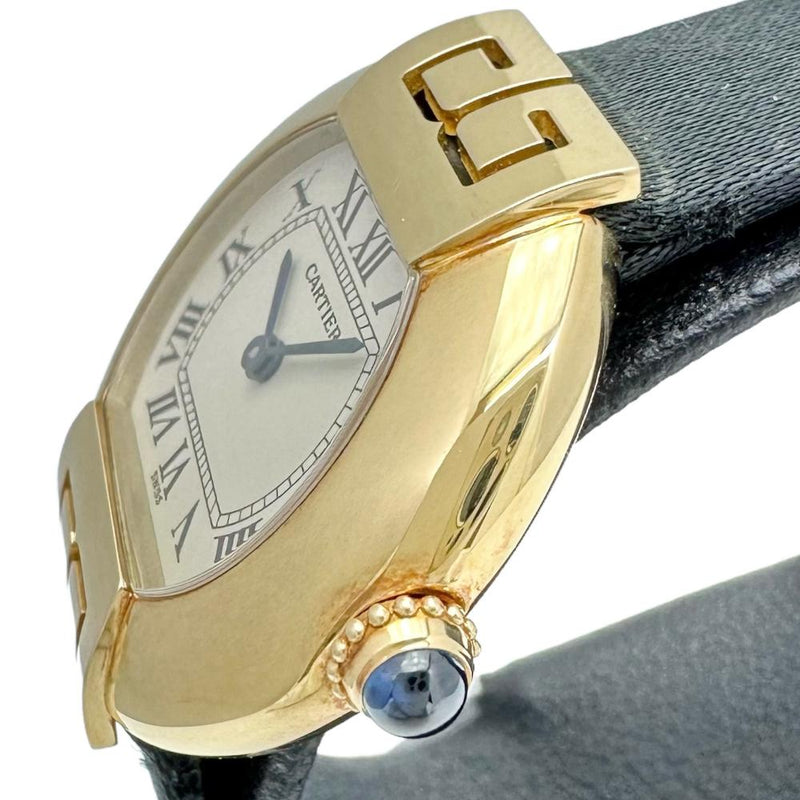 【CARTIER/カルティエ】 エリプス　ヴィンテージ W1513656 腕時計 K18YGイエローゴールド/レザー クオーツ ベージュ文字盤/黒サテン＆レザーベルト レディース
【中古】【真子質店】【BL】




【MaDMiK】